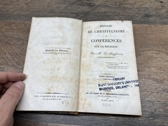Defense du Christianisme, Frayssinous, 3 Volume Set Hardcover, 1836