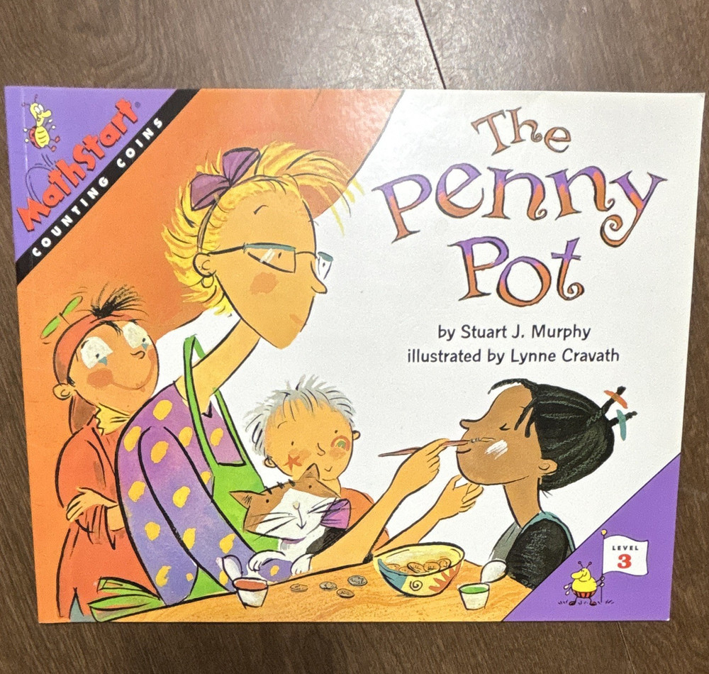 MathStart The Penny Pot by Stuart J. Murphy, illus Lynne Cravath PB Ages 4-8