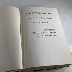 The Foundation Trilogy Isaac Asimov Doubleday Book Club Edition 1970s HC DJ VG
