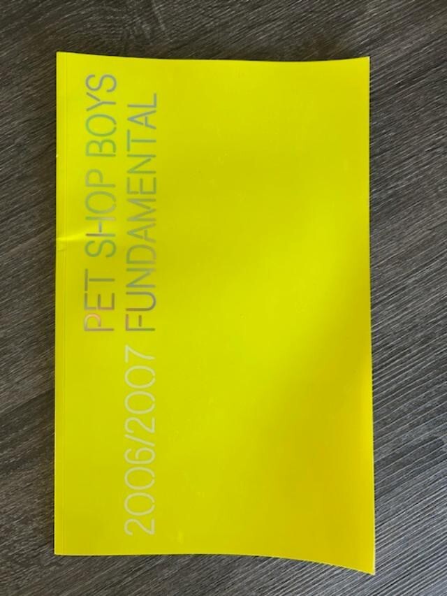 PET SHOP BOYS FUNDAMENTAL 2006-2007 7.5″x11.5″ 48 Page Book/Program CHRIS HEATH