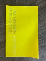 PET SHOP BOYS FUNDAMENTAL 2006-2007 7.5″x11.5″ 48 Page Book/Program CHRIS HEATH