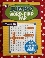 Kappa Jumbo Word -Find Pad Volume 203 Flip Open And Start Solving! Brand New
