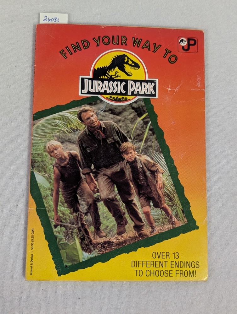 FIND YOUR WAY TO JURASSIC PARK ~ Dinah Sawyer ~ Vtg 1994 Paperback 1st/1st