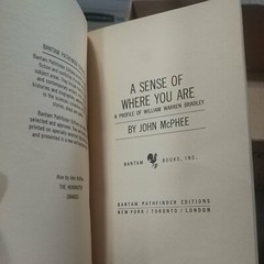A Sense of Where You Are-pb -John McPhee-1967-Bantam-Bill Bradley biography