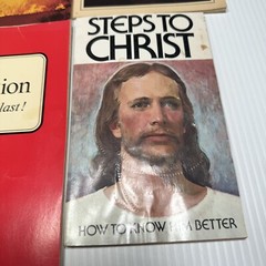 6 Vintage Christian Books, Steps To Christ, Revelations, Life After Death Etc.