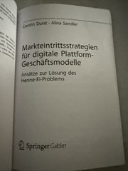 Markteintrittsstrategien FuR Digitale Plattform-Geschaftsmodelle