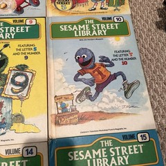 Vintage Sesame Street Library Books Set Vol 1–15 CTW Funk Wagnalls 1970s