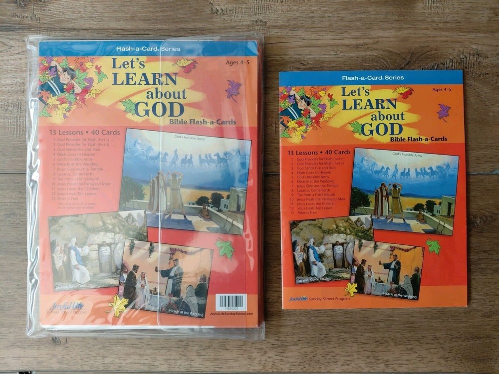 Abeka Joyful Life Bible Flash A Cards Let’s Learn About God 40 Cards 13 Les ED12