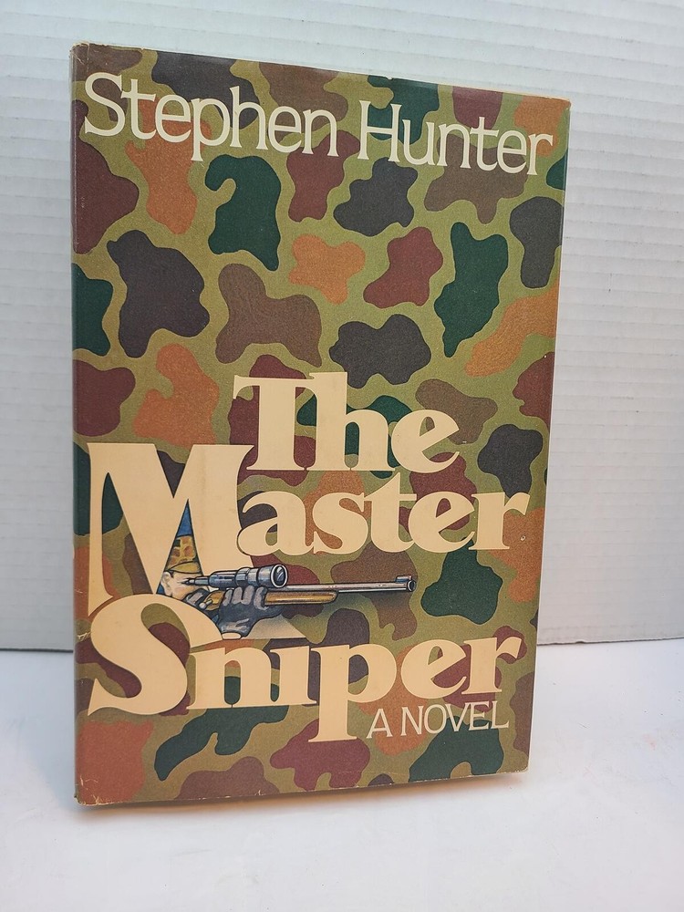 Very Rare The Master Sniper Stepen Hunter 1980 Vintage Debut Book w/ Dust Jacket