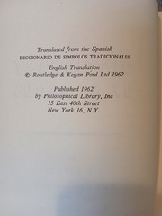 A Dictionary of Symbols J.E. Cirlot HC DJ 1962 Philosophical Library