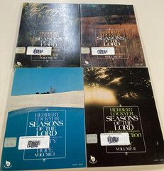 Seasons of the Lord Complete Set of 4 SC Herbert Lockyer Ex library Volumes 1-4
