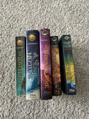 Lot Of 5 Rick Riordan Series Books Heroes of Olympus Kane Chronicles Magnus Chas