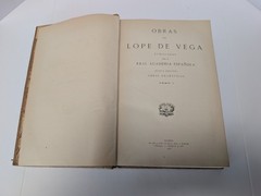 LOPE DE VEGA Obras Dramaticas 13 Leather Bound Volumes 1916-1920 GORGEOUS SET!