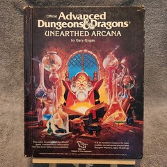 Unearthed Arcana #2017 AD&D Advanced Dungeons and Dragons Hardcover 1985