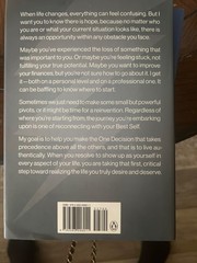 Hard back, non-fiction, self-help book