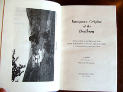 European Origins Of The Brethren (1958 HC) Durnbaugh Anabaptist Church Religeon