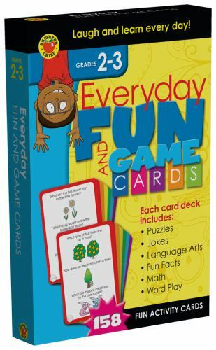 Everyday Fun and Game Cards Learning Cards, Grades 2 – 3 cards Used – Good