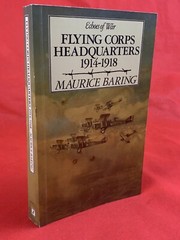 Book PB “Echoes Of War Flying Corps Headquarters 1914-1918” Maurice Baring