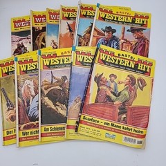 11 BASTEI Western-Hit Pulp Fiction German Booklets Books