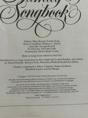 Vintage 1978 Reader’s Digest Canadian Family Songbook – Great condition