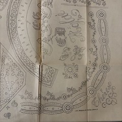 Rare Antique French Embroidery Pattern Sheet – Cendrillon Journal (November 1857