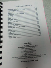 Spiral Cookbook 2002 MARATHON FLORIDA KEYS GARDEN CLUB 400+ Pages