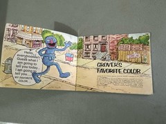 Grover’s Favorite Color Sesame Street Book 1977 1st Ed CTW Vintage Muppet