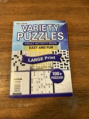 Take a Break Variety Puzzles Adult Activity Book Easy And Fun Large Print 100+