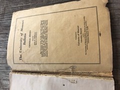 1935-1936 The University of Missouri Bulletin Catalog Columbia MO 383 Pages book