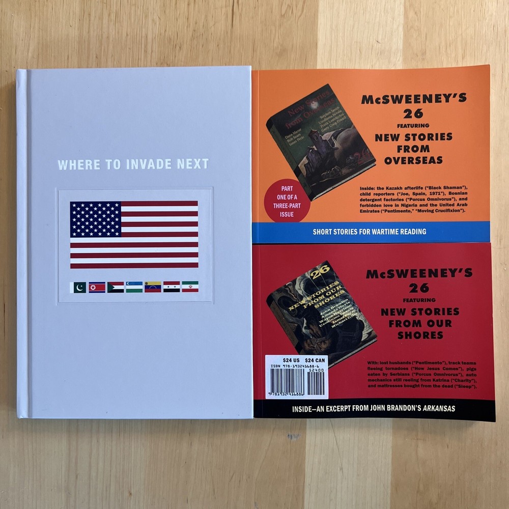 McSweeneys Issue 26 by Dave Eggers 3 Book Set HC Where to Invade 2 PBs 2008