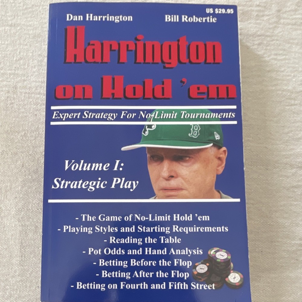 Harrington on Hold ’em Vol I Strategic Play by Harrington/Robertie 2004 PB 1st