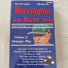 Harrington on Hold ’em Vol I Strategic Play by Harrington/Robertie 2004 PB 1st
