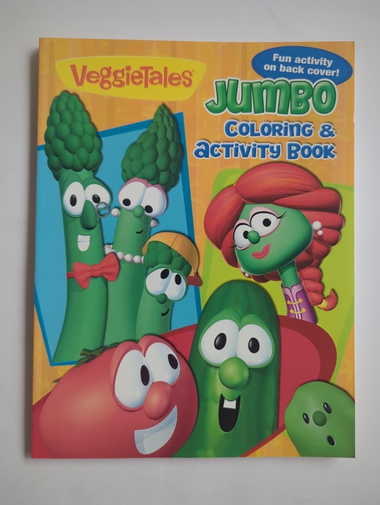 Big Idea 2009 VeggieTales Jumbo Coloring & Activity Book UNCOLORED SC Book 2