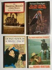 RICHARD BRAUTIGAN Lot 4 Books: Hawkline…PB Willard…HC Sombrero…PB Tokyo…PB