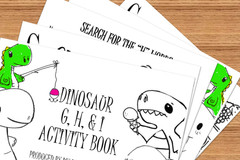 DIGITAL- 2025 Merrick GHI Children’s Dinosaur ACTIVITY BOOK *PRINT REQ’D* 15pgs