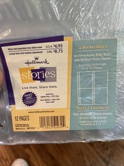 Hallmark AR1057 Refill Photo Book Pages 3-1/2×5 12 Pages – Brand New
