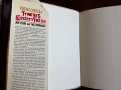 Encyclopedia of Frontier &Western Fiction 1983 Hardcover with DJ 1st Edition