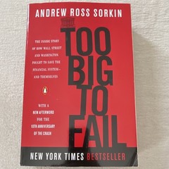 Too Big to Fail by Andrew Ross Sorkin, Penguin Paperback, Banks & Banking