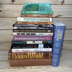 Lot of 15 Books Mixed Christian Titles Corrie Ten Boom Bonhoeffer Dobson Lucado