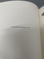 Allen Ginsberg T.V. Baby Poems HC 1967 1st Ed Signed & Inscribed Poetry