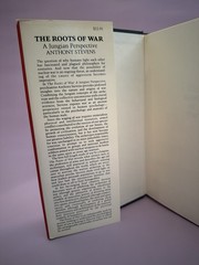 THE ROOTS OF WAR: A JUNGIAN PERSPECTIVE By Anthony Stevens – Hardcover