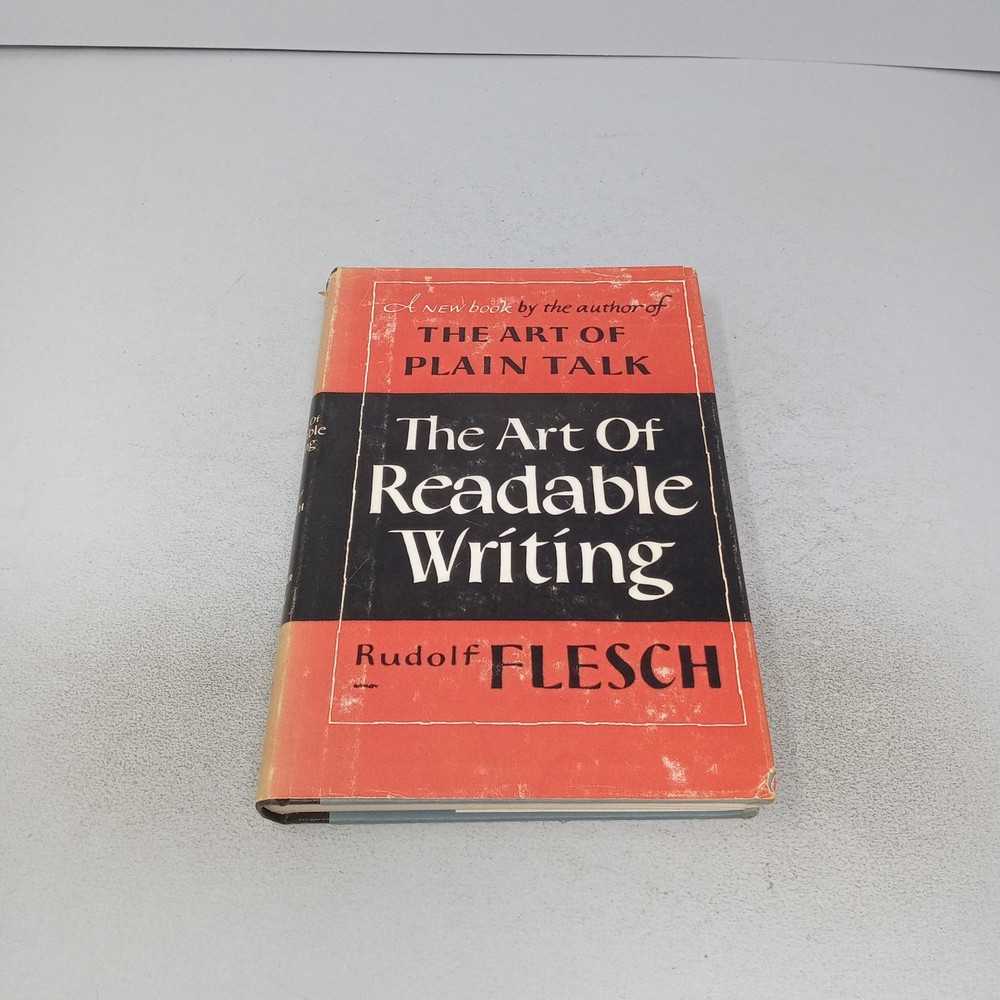 The Art of Readable Writing: 1949 Harper & Row Hardcover by Rudolf Flesch