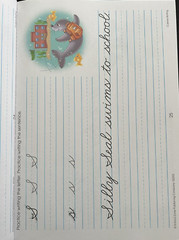 Beginning cursive writing practice handwriting book workbooks for Kids Grade 3 4