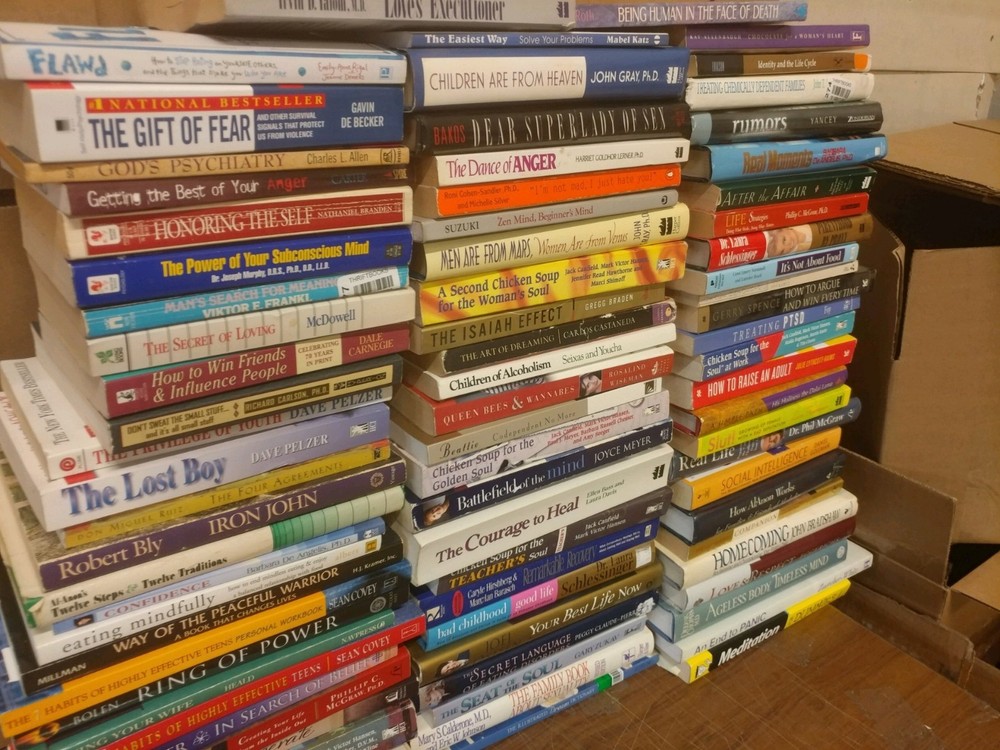 Lot of 10 PSYCHOLOGY SELF HELP ESTEEM THERAPY RECOVERY INSPIRE Book MIX*UNSORTED