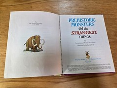 Prehistoric Monsters Did the Strangest Things 1974 Hardcover HC