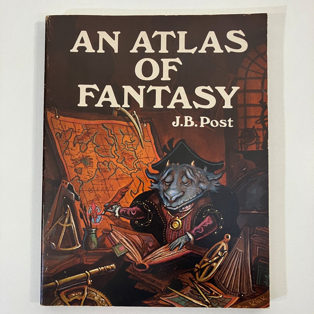 An Atlas of Fantasy J B Post Maps Mirage Press 1973 VTG TPB Middle Earth Narnia