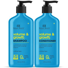 Volume & Growth Shampoo and Conditioner Set, 16 Fl Oz Each – with Biotin & Rosem