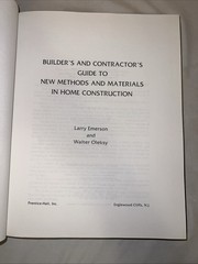 Builder’s and Contractors Guide to Methods and Materials in Home Construction 1