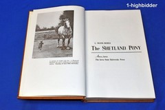 1959 The Shetland Pony 1st Ed L Frank Bedell HC Rare Vintage Horse Care Guide