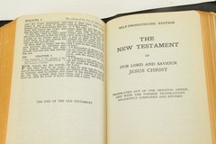 Vintage Holy Bible Self-Pronouncing KJV National Bible Press 119 Leather